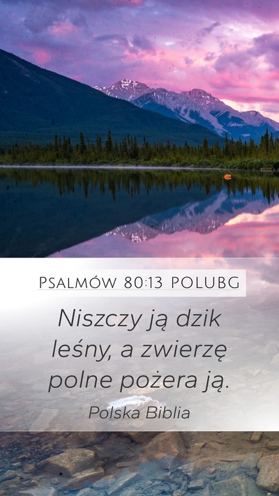 Psalmów 80:13 POLUBG Bible Verse Image