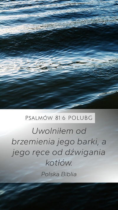 Psalmów 81:6 POLUBG Bible Verse Image