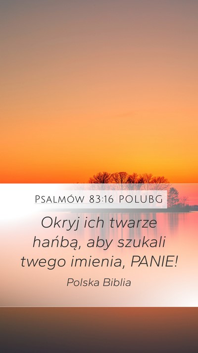 Psalmów 83:16 POLUBG Bible Verse Image