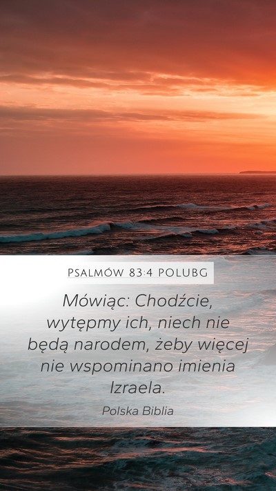 Psalmów 83:4 POLUBG Bible Verse Image