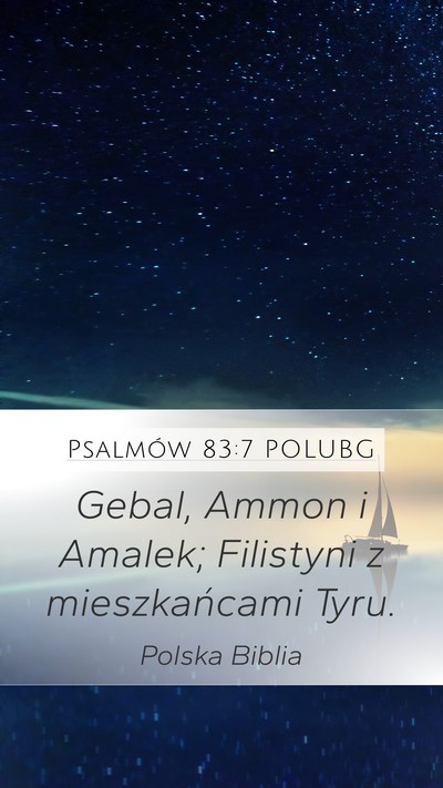 Psalmów 83:7 POLUBG Bible Verse Image