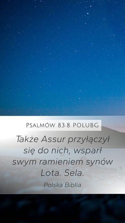 Psalmów 83:8 POLUBG Bible Verse Image