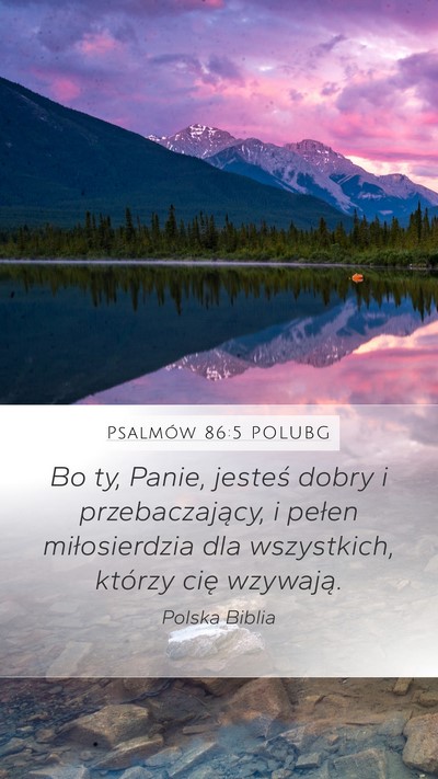 Psalmów 86:5 POLUBG Bible Verse Image