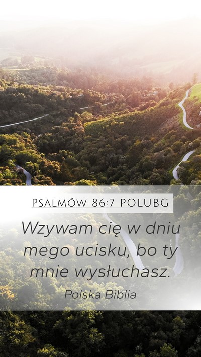 Psalmów 86:7 POLUBG Bible Verse Image