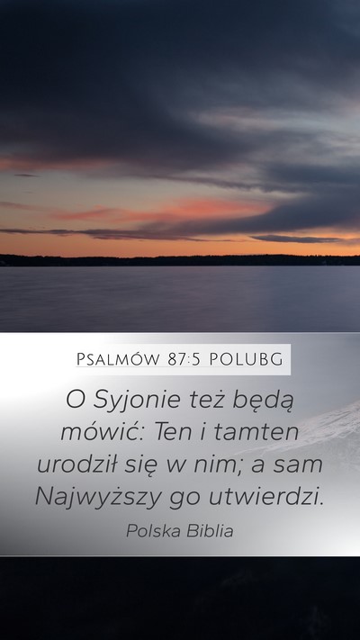 Psalmów 87:5 POLUBG Bible Verse Image