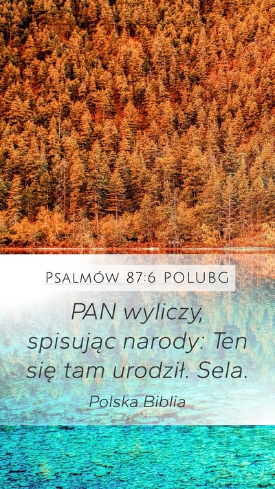 Psalmów 87:6 POLUBG Bible Verse Image