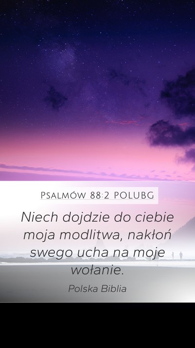 Psalmów 88:2 POLUBG Bible Verse Image