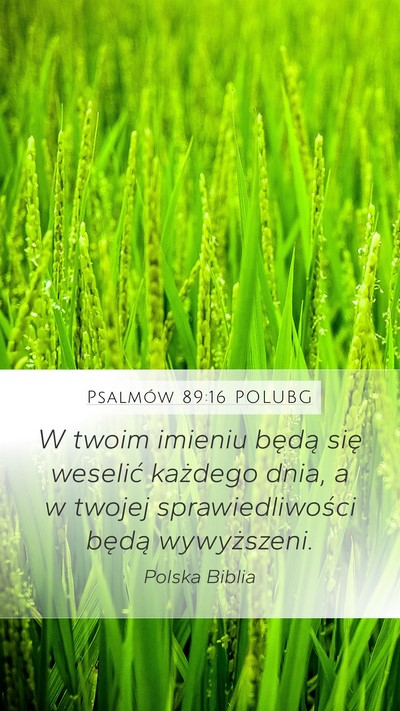 Psalmów 89:16 POLUBG Bible Verse Image
