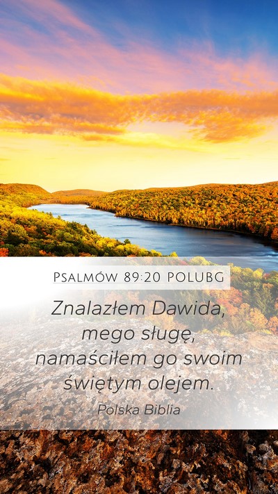 Psalmów 89:20 POLUBG Bible Verse Image