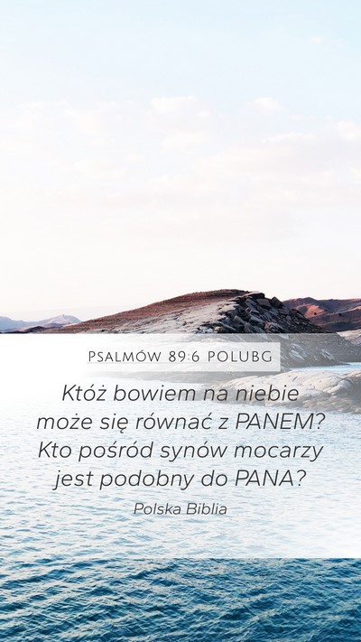 Psalmów 89:6 POLUBG Bible Verse Image