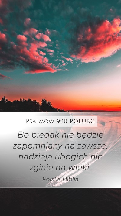 Psalmów 9:18 POLUBG Bible Verse Image