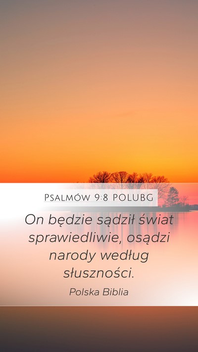 Psalmów 9:8 POLUBG Bible Verse Image