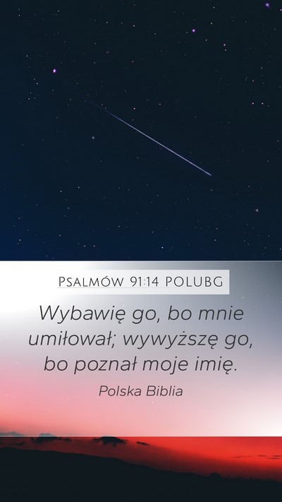 Psalmów 91:14 POLUBG Bible Verse Image