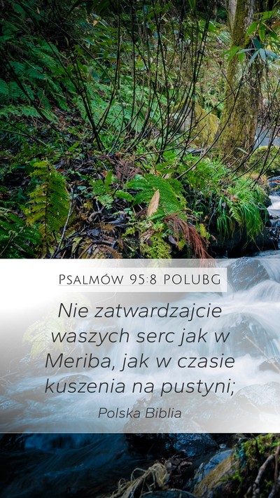 Psalmów 95:8 POLUBG Bible Verse Image