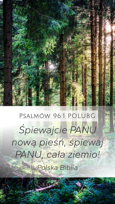 Psalmów 96:1 POLUBG Bible Verse Image