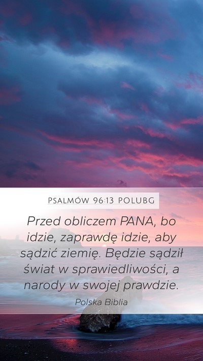 Psalmów 96:13 POLUBG Bible Verse Image