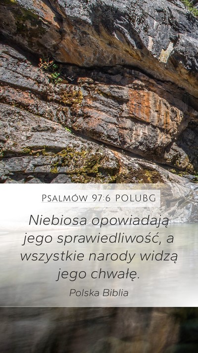 Psalmów 97:6 POLUBG Bible Verse Image