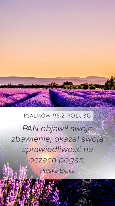 Psalmów 98:2 POLUBG Bible Verse Image