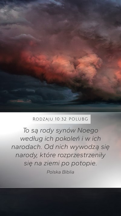 Rodzaju 10:32 POLUBG Bible Verse Image