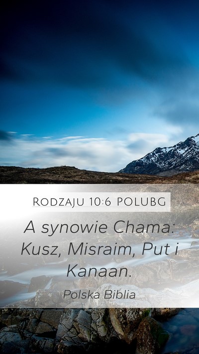 Rodzaju 10:6 POLUBG Bible Verse Image