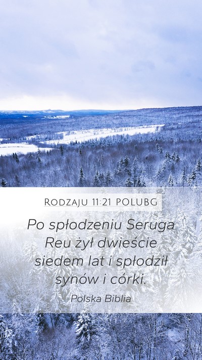Rodzaju 11:21 POLUBG Mobile Phone Wallpaper - Po spłodzeniu Seruga Reu żył dwieście siedem - Mobile Bible Verse Wallpaper