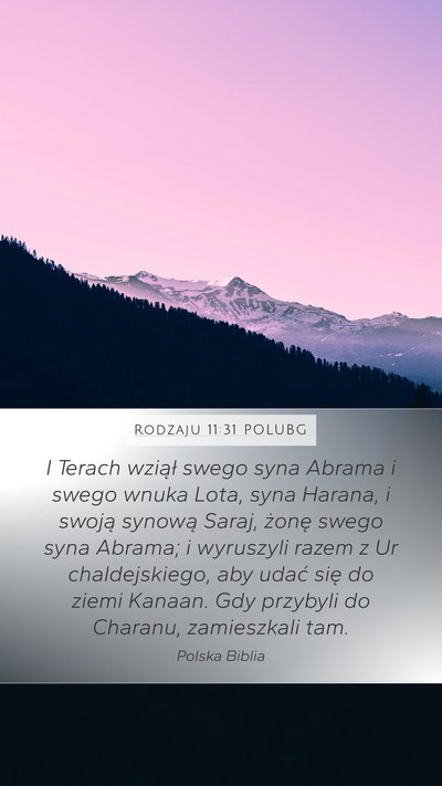 Rodzaju 11:31 POLUBG Bible Verse Image