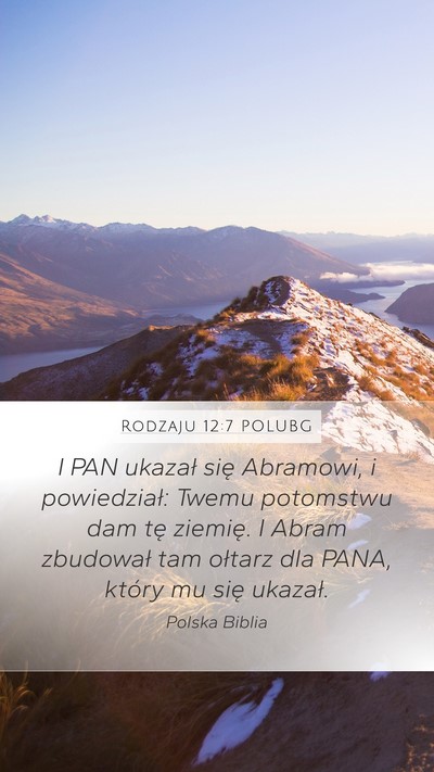 Rodzaju 12:7 POLUBG Bible Verse Image