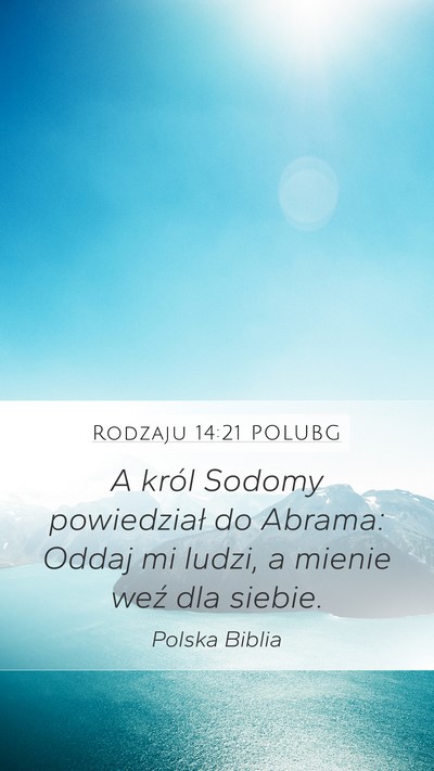 Rodzaju 14:21 POLUBG Bible Verse Image