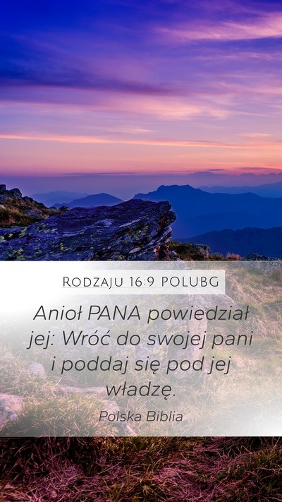 Rodzaju 16:9 POLUBG Bible Verse Image
