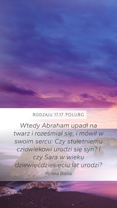 Rodzaju 17:17 POLUBG Bible Verse Image