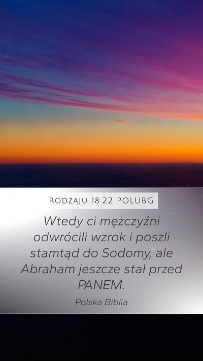 Rodzaju 18:22 POLUBG Bible Verse Image