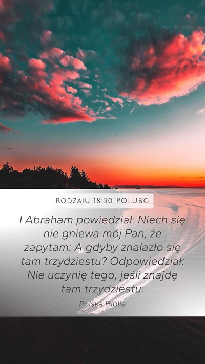 Rodzaju 18:30 POLUBG Mobile Phone Wallpaper - I Abraham powiedział: Niech się nie gniewa mój - Mobile Bible Verse Wallpaper