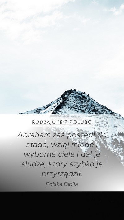 Rodzaju 18:7 POLUBG Bible Verse Image