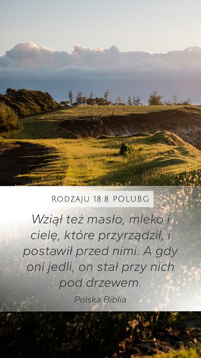 Rodzaju 18:8 POLUBG Mobile Phone Wallpaper - Wziął też masło, mleko i cielę, które - Mobile Bible Verse Wallpaper