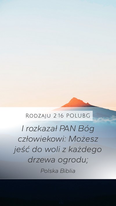 Rodzaju 2:16 POLUBG Bible Verse Image