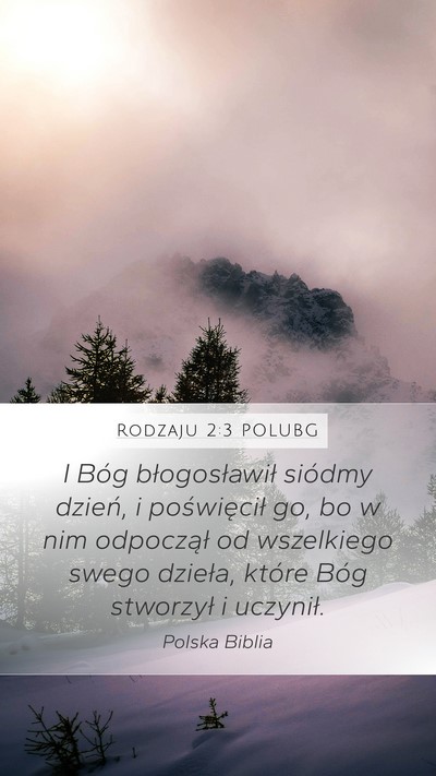 Rodzaju 2:3 POLUBG Bible Verse Image