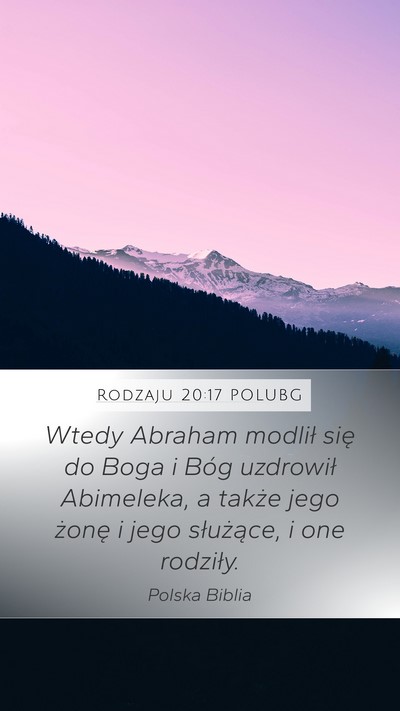 Rodzaju 20:17 POLUBG Bible Verse Image