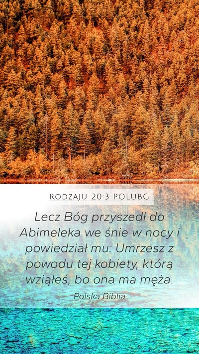 Rodzaju 20:3 POLUBG Bible Verse Image
