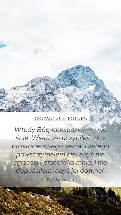 Rodzaju 20:6 POLUBG Bible Verse Image