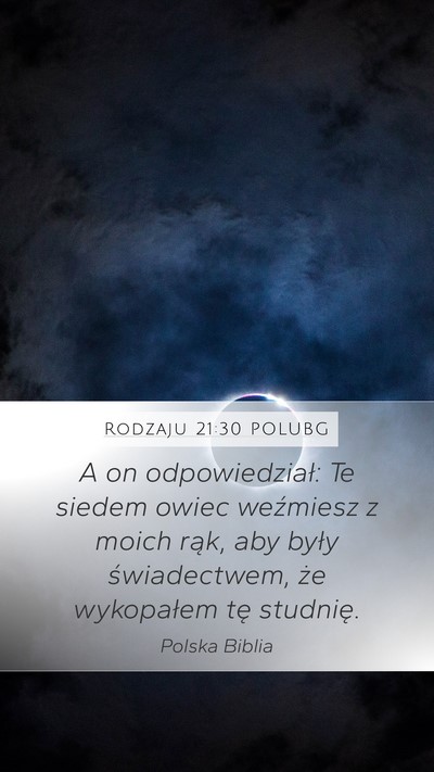 Rodzaju 21:30 POLUBG Bible Verse Image