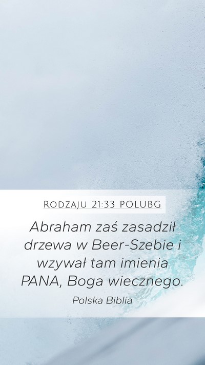Rodzaju 21:33 POLUBG Bible Verse Image