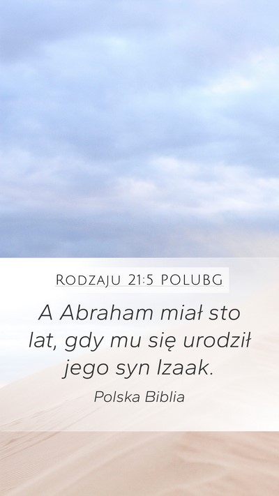 Rodzaju 21:5 POLUBG Bible Verse Image