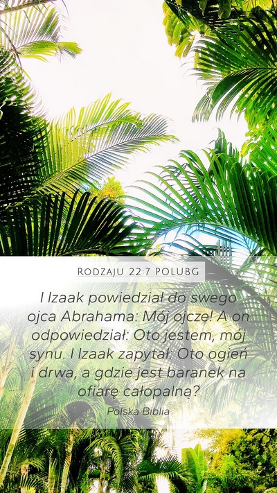 Rodzaju 22:7 POLUBG Bible Verse Image
