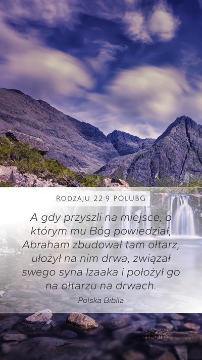 Rodzaju 22:9 POLUBG Bible Verse Image