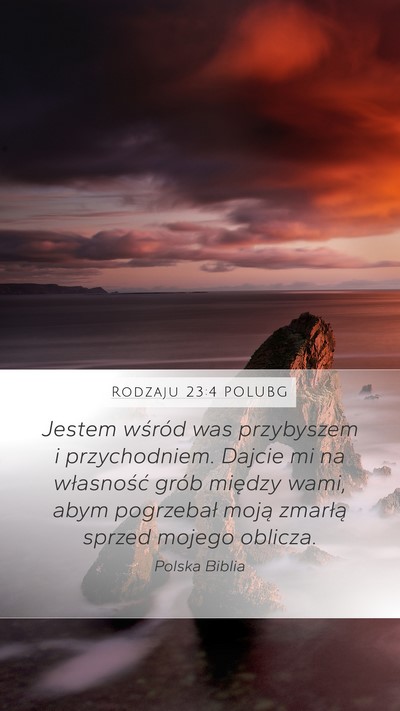 Rodzaju 23:4 POLUBG Bible Verse Image