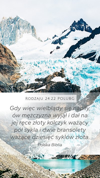 Rodzaju 24:22 POLUBG Bible Verse Image