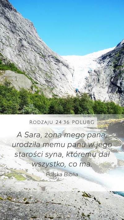 Rodzaju 24:36 POLUBG Bible Verse Image