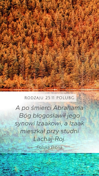 Rodzaju 25:11 POLUBG Bible Verse Image