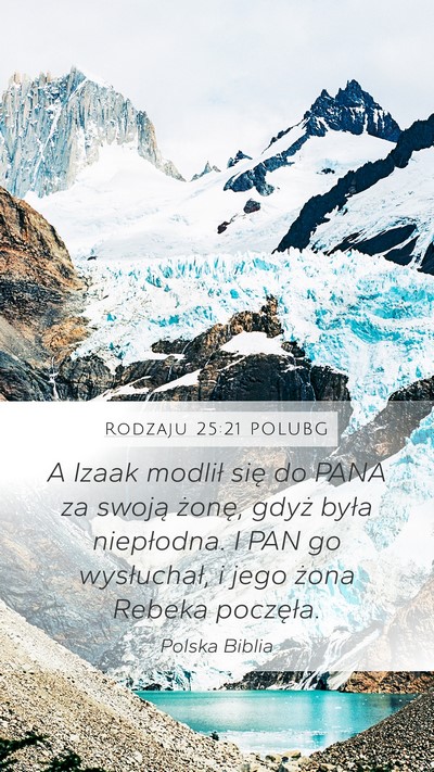 Rodzaju 25:21 POLUBG Bible Verse Image