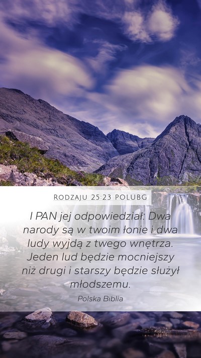 Rodzaju 25:23 POLUBG Bible Verse Image